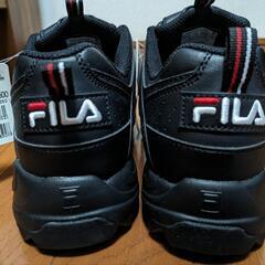 新品未使用）FILA スニーカー（ブラック）24cmの画像