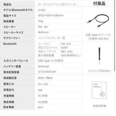 【新品】超軽量 防水 Bluetoothスピーカー TWS対応 ポータブルスピーカーの画像