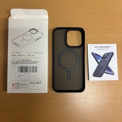 iPhone 15 ProMaxカバー黒マグネットxoo152gxc1の画像