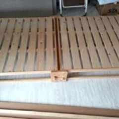 札幌市近郊の方限定！送料無料！中居木工 日本製 折りたたみ檜すのこ ベッドの画像
