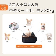 ペットカート分離型 取り外し可能 軽量ファッション 犬　猫　キャリーの画像