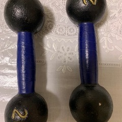 2kgダンベル2本とバランスボール空気入れ付き
の画像