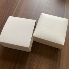 新品未使用Pandora シルバーバングル ボックス付き2連の画像