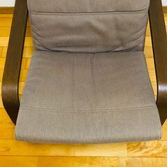 IKEA イケア POANG ポエング オットマン付 22417 パーソナルチェア ソファの画像