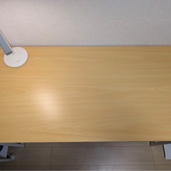 美品 デスク 幅120 奥行60 机 木目調の画像