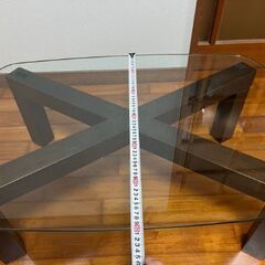 【美品】ガラステーブルの画像