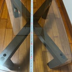 【美品】ガラステーブルの画像