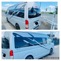 ハイエース❗️キャンピングカー❗️6人乗り❗️車検R8/4の画像