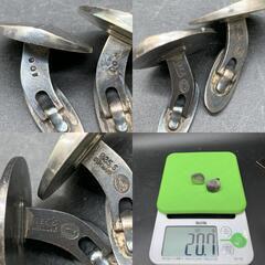 GEORG JENSEN ジョージジェンセン　106 カフス　カフリンクス　カフスボタン　ラウンド　ライン　SV925　シルバーの画像