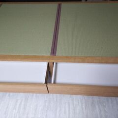札幌市近郊にお住まいの方限定！送料無料！ニトリ セミダブル収納付き畳みベッドの画像