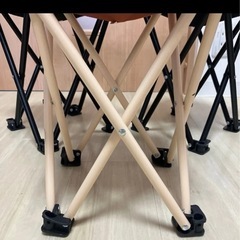 折りたたみ椅子　三脚セットでお得！の画像