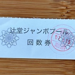 辻堂ジャンボプール　おとな回数券1枚の画像