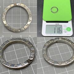 BVLGARI ブルガリ ビーゼロワン キーリング ペンダントトップ ネックレストップ　サークル ロゴ シルバー 銀　SV925の画像