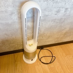 扇風機 羽なし タワーファン 冷暖除湿 2秒速冷 3段階温風の画像