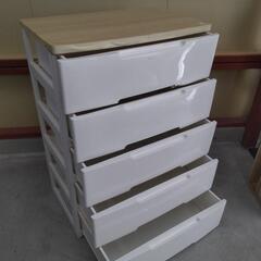 20250819003　家具　プラ収納5段の画像