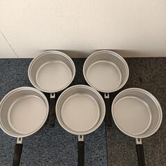 ラーメン鍋 アルミ 16cm　5個セット　未使用品　倉庫保管品　前川金属工業 日本製の画像