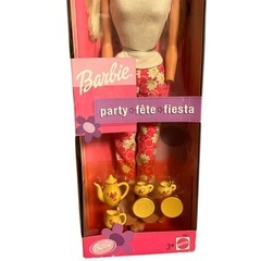 未使用 バービー Barbie party fete fiesta 金髪 青目 MATTELの画像