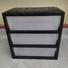 20250819005　家具　プラ収納3段No.1の画像