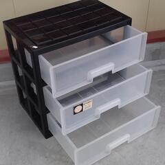 20250819005　家具　プラ収納3段No.1の画像