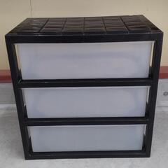 20250819006　家具　プラ収納3段No.2の画像