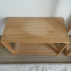 棚　木製　パインラック　ニトリの画像