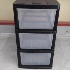 20250819007　家具　プラ収納3段No.3の画像