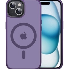 iPhone 15 カバー紫マグネットxoo150jpfzの画像