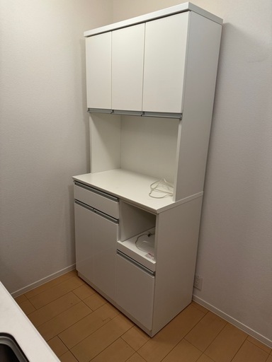 ニトリ UPレジューム90 食器棚 ハイタイプ キッチン レンジボード