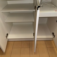  ニトリ UPレジューム90 食器棚 ハイタイプ キッチン レンジボードの画像