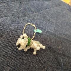 ビーズの犬のキーホルダー
