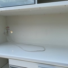 120ハイタイプ 松田家具 / 大川 キッチン レンジボード 食器棚の画像