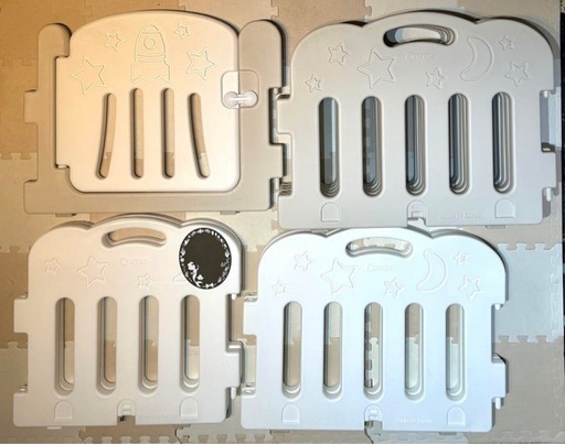 Caraz カラズ ベビーサークル 10枚　固定ホルダー2個