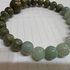 本翡翠　ヒスイ　ブレスレットの画像