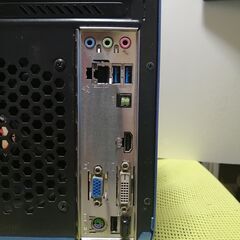Mini ITX マザーボード搭載 BTOデスクトップパソコン　メタリックブルーのコンパクトデスクトップパソコン　Windows11　+　Officeの画像