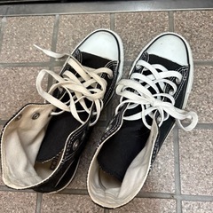 コンバースハイカット　黒　の画像
