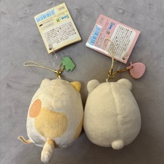 すみっコぐらしのぬいぐるみキーホルダーの画像