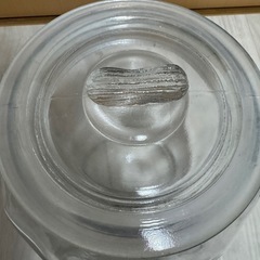アンティーク クッキージャー 7L 米びつ 5kg用 ガラス容器の画像