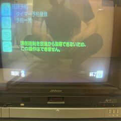昭和レトロ　中古品　ブラウン管テレビ　Victor　AV-F21SL　１９８５年製　の画像
