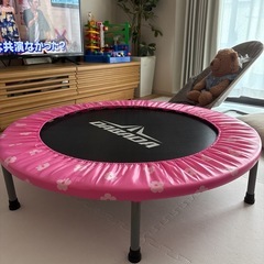 DABADAトランポリン ピンクカバー付き
の画像