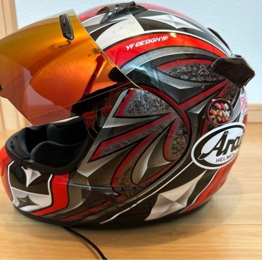 Arai ヘルメットQuantum-J YF Design 赤　61-62cm