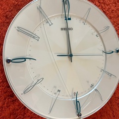 SEIKO 電波掛け時計　訳あり　動作確認済みの画像