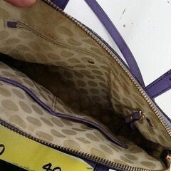 0820-087 ハンドバッグ　カバン　紫の画像