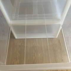 【あげます】3個セット　無印良品ポリプロピレン収納ケース　の画像