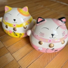 🐾猫ちゃん置き物🐾３点の画像