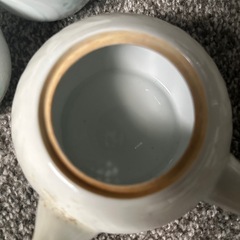 同柄の湯呑み5個、急須セットの画像