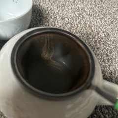 同柄の湯呑み5個、急須セットの画像