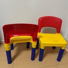 LEGOレゴテーブル・イス2脚の画像