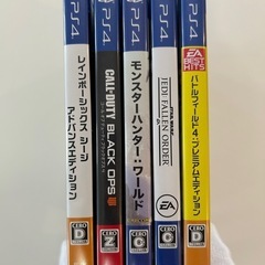 レインボーシックスシージ,コールオブデューティ他プレステ4ゲームソフト5本セット プレイステーション4 PlayStation4の画像