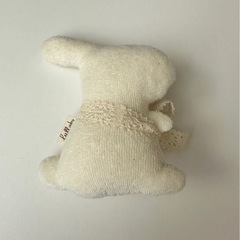 【新品未使用】布製ラトル　布おもちゃ　うさぎの画像