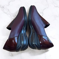 SALON DE GRES サロンドグレー 22.5cm 天然皮革 パープルの画像